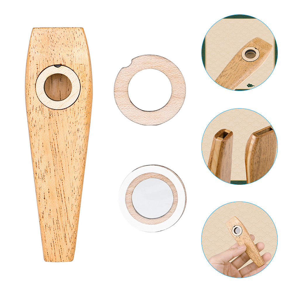 Musical Instrument Of Keyboard - 1 zestaw ręcznie robionego drewnianego kazoo,
