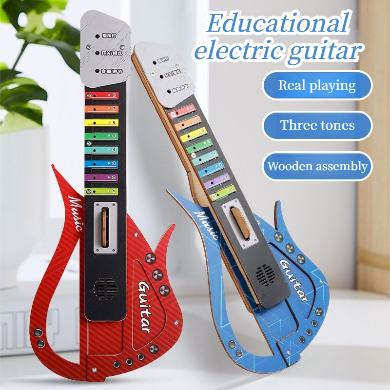 Musical Instrument Diy For Kids - Drewniane zestawy do samodzielnego montażu gitary