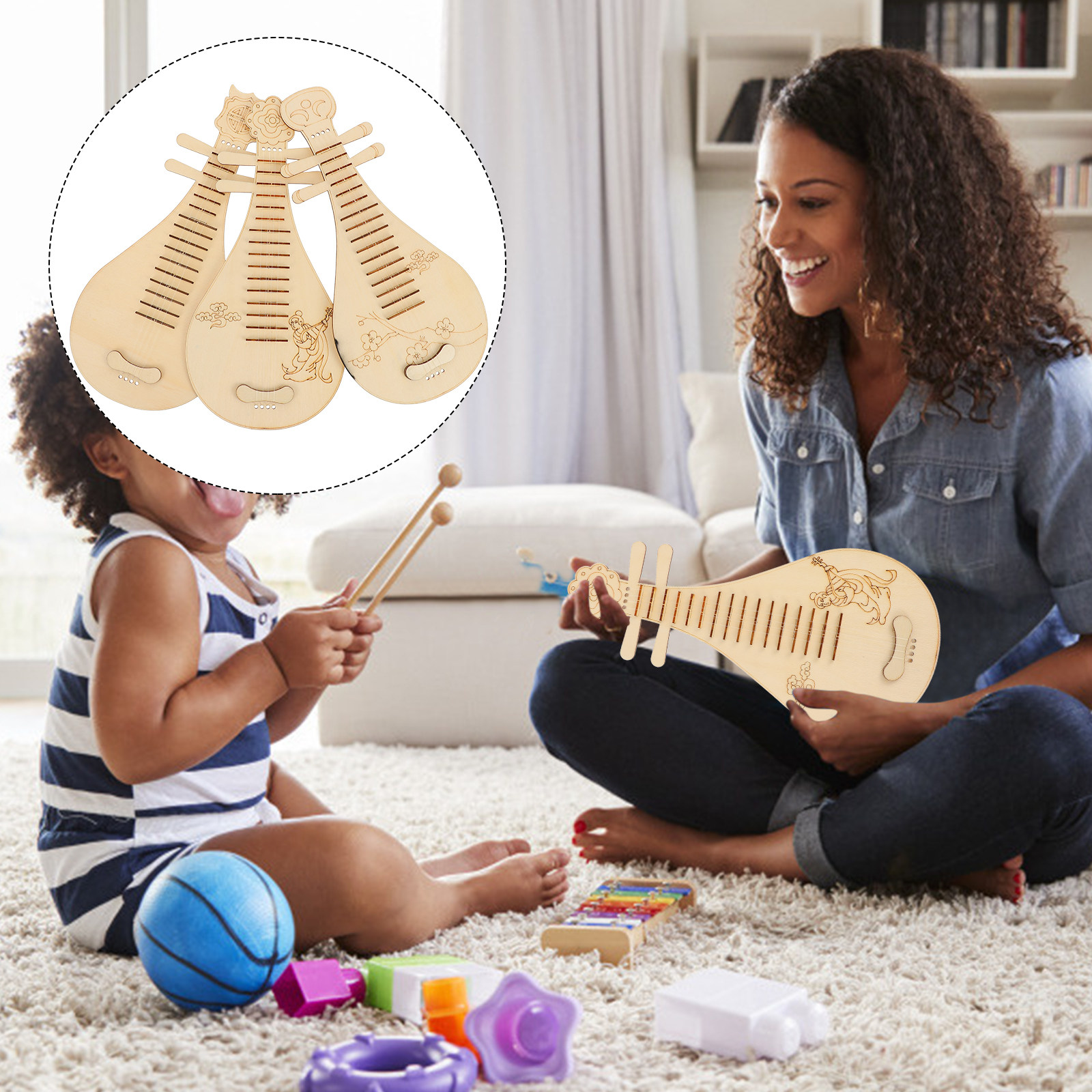 Zestaw do tworzenia lutni dla  – Musical Instrument Diy For Kids recenzja i cena
