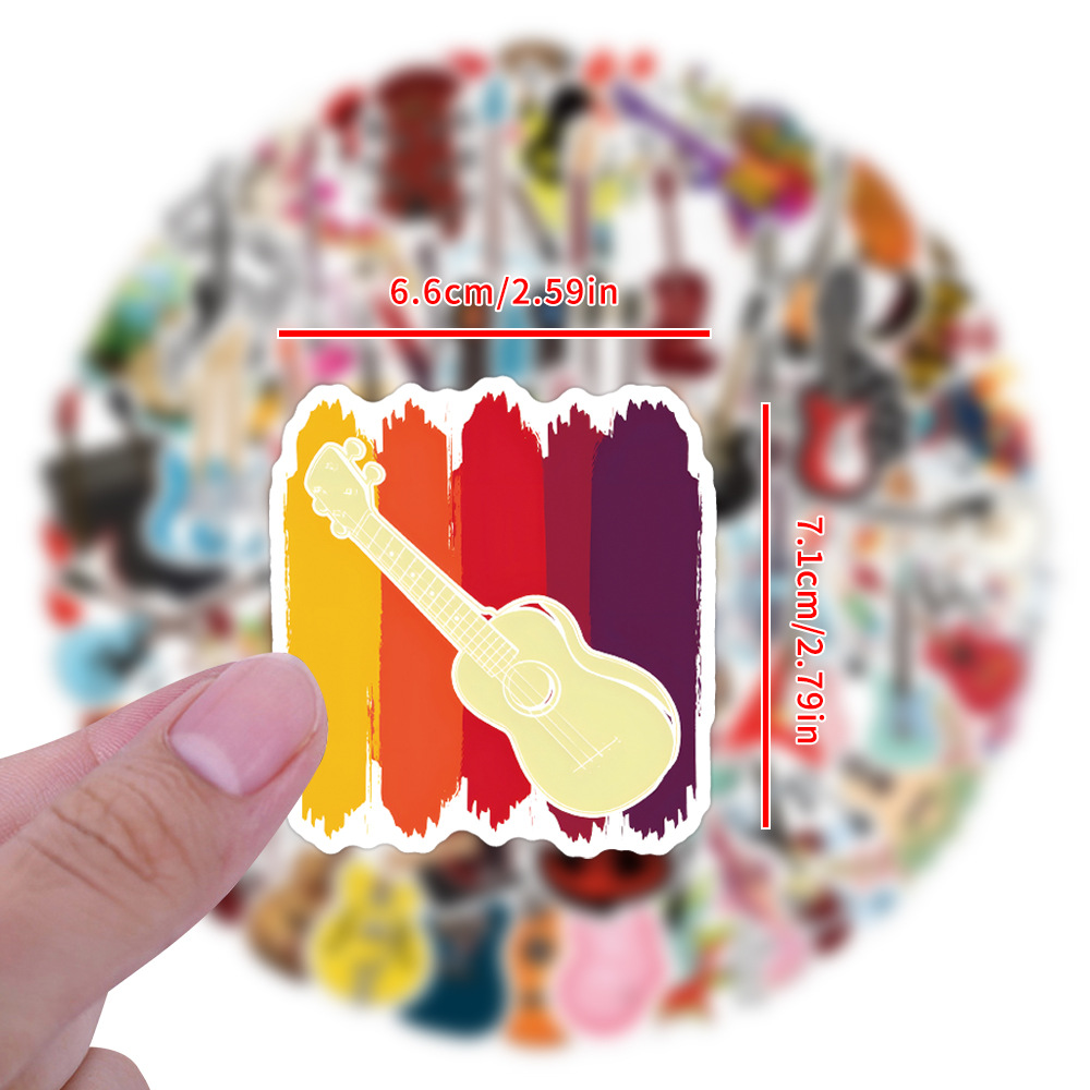 55/110 szt. Naklejki na gitarę – Musical Instrument Diy For Kids recenzja i cena