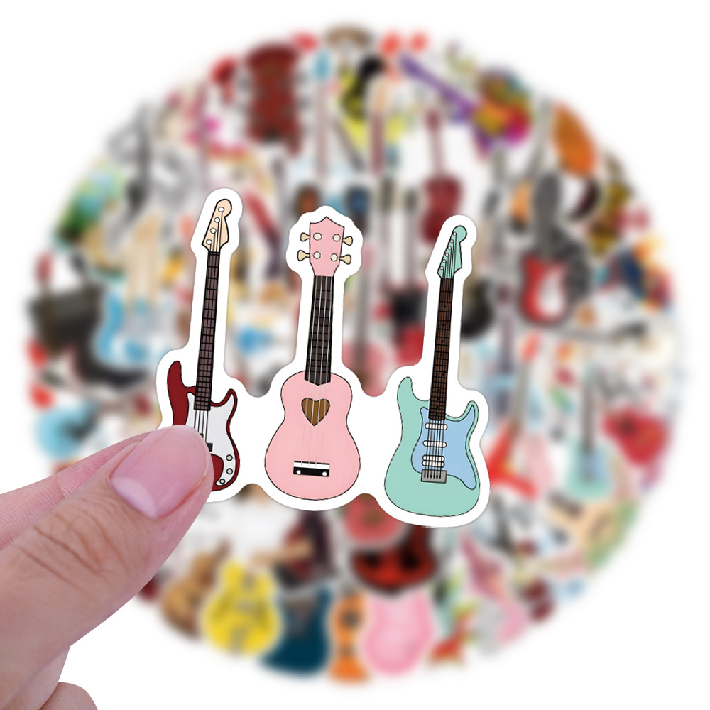 55/110 szt. Naklejki na gitarę – Musical Instrument Diy For Kids recenzja i cena