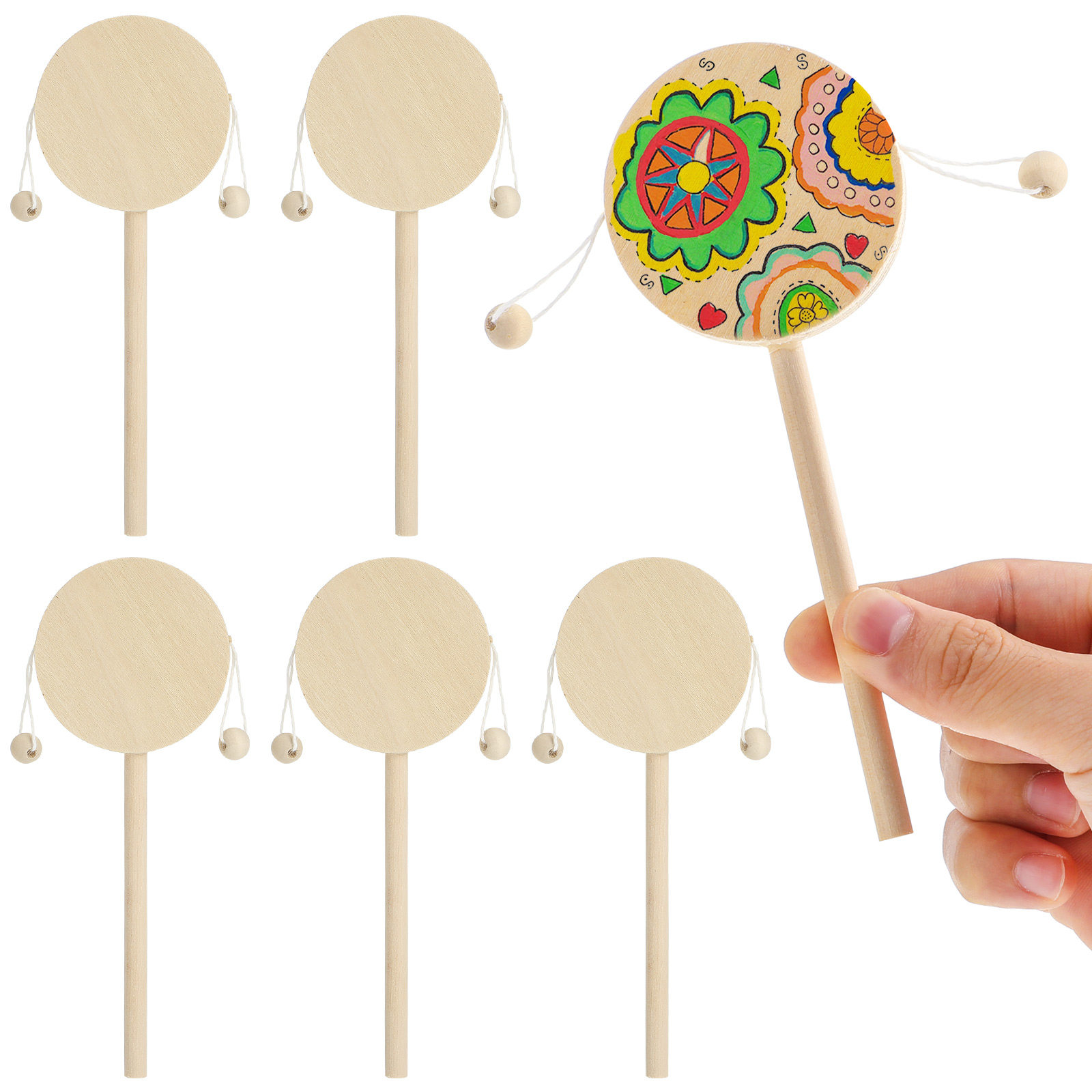 1 zestaw drewnianych bębnów do – Musical Instrument Diy For Kids recenzja i cena