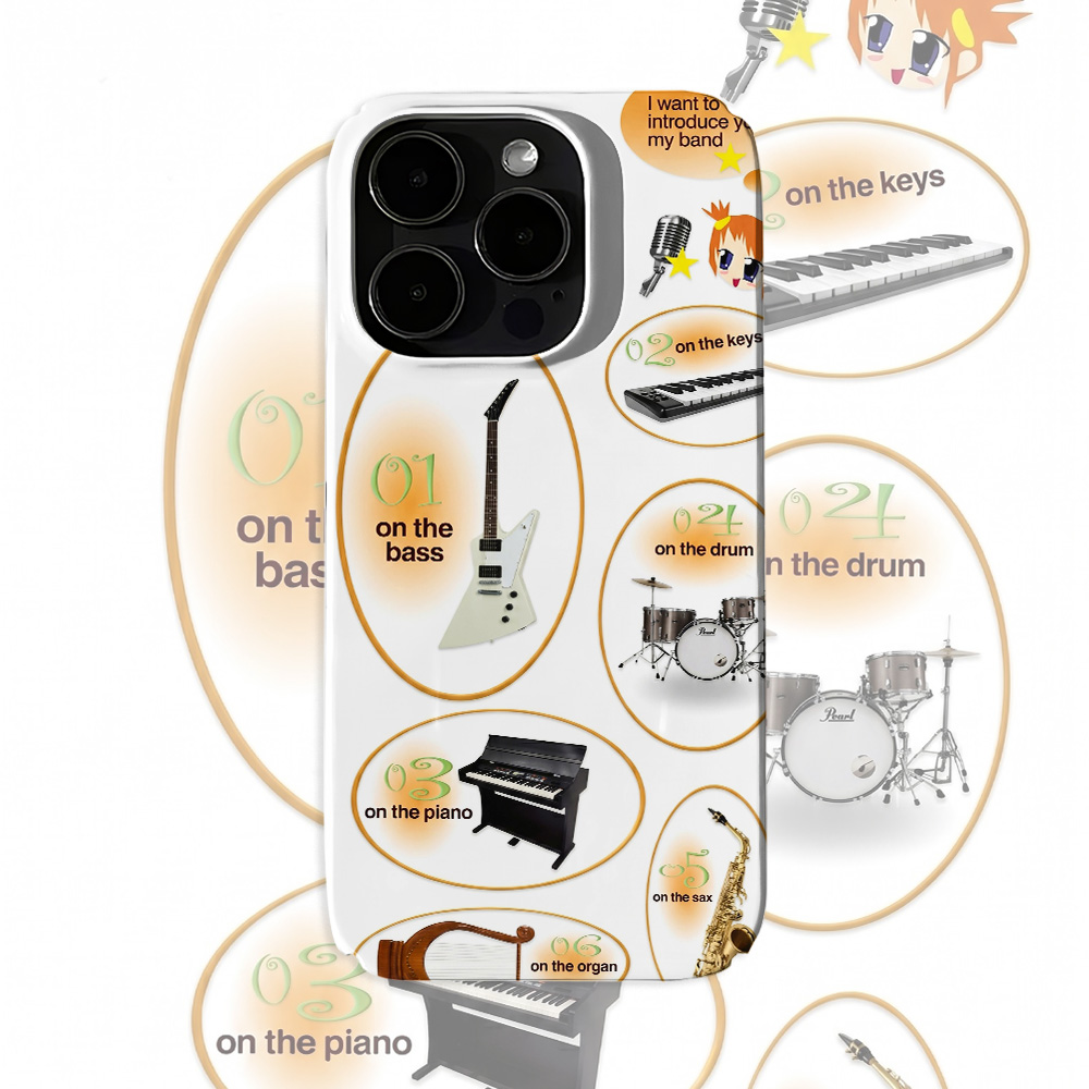 Etui na telefon z motywem anim – Musical Instruments List recenzja i cena