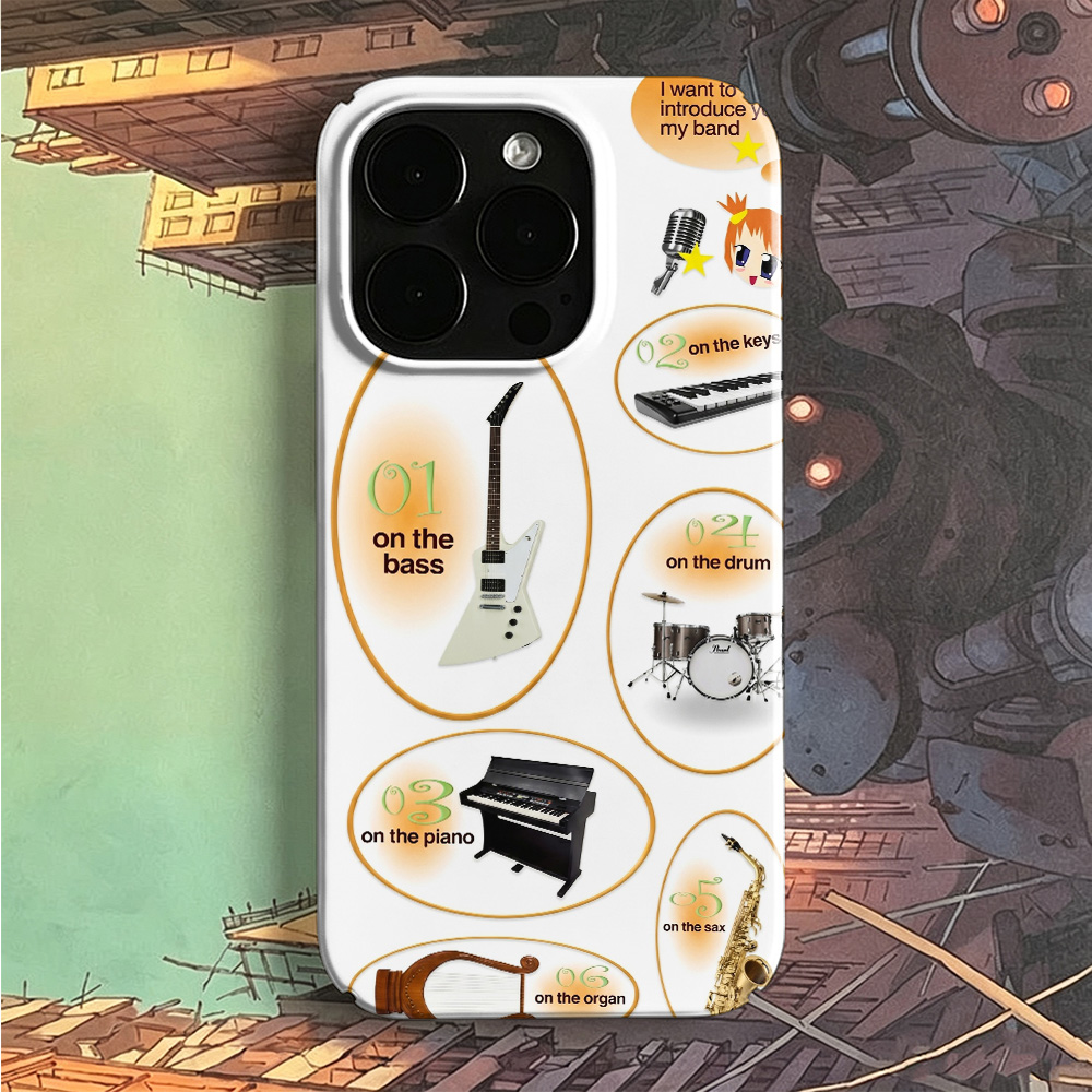 Etui na telefon z motywem anim – Musical Instruments List recenzja i cena