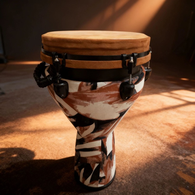 Nowy 12-calowy bęben afrykańsk – Musical Instrument With Hand recenzja i cena